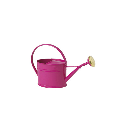 Arrosoir fuchsia en acier galvanisé d'une contenance de 1.75L Rose