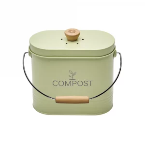 Seau à compost avec filtre charbon intégré, contenance de 3L